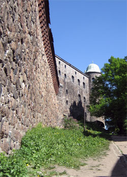 Southern line of the Vyborg castle.