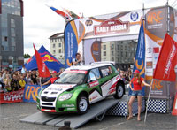 Viipurissa vietetään IRC Rally Russia. Hanninen Juho                 Markkula Mikko