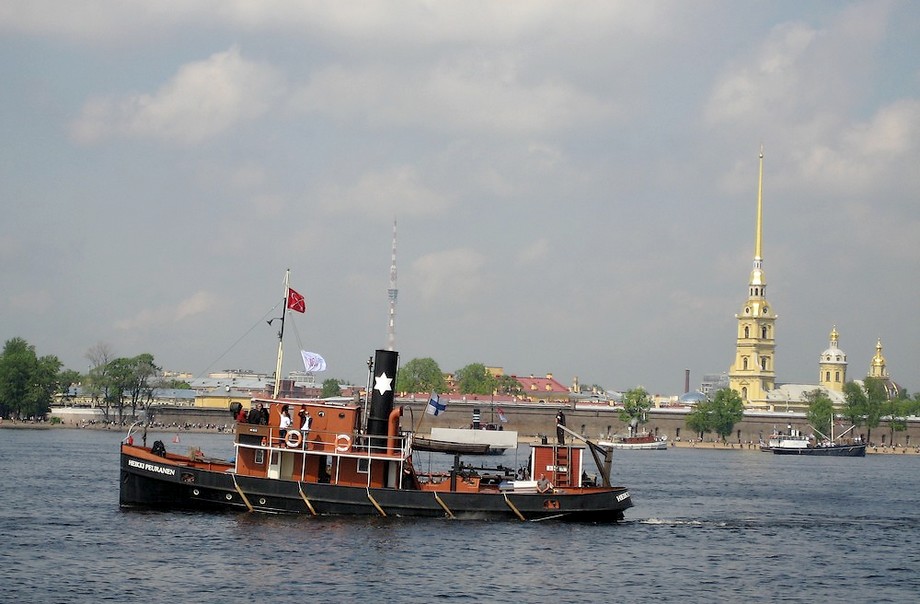 Старинный пароход