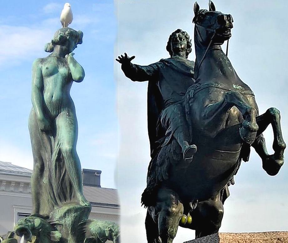 Два памятника в Двух городах