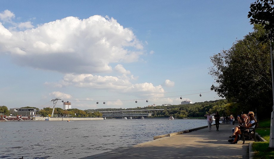 Embankment of the Moscow River.