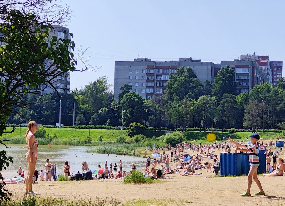 Пляж в Петербурге