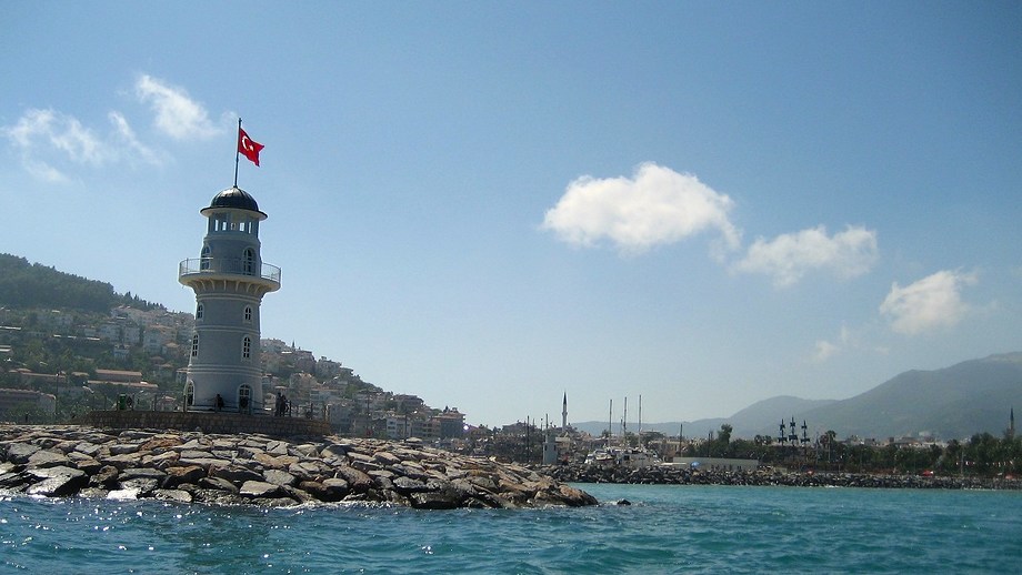 Турция, море, маяк.